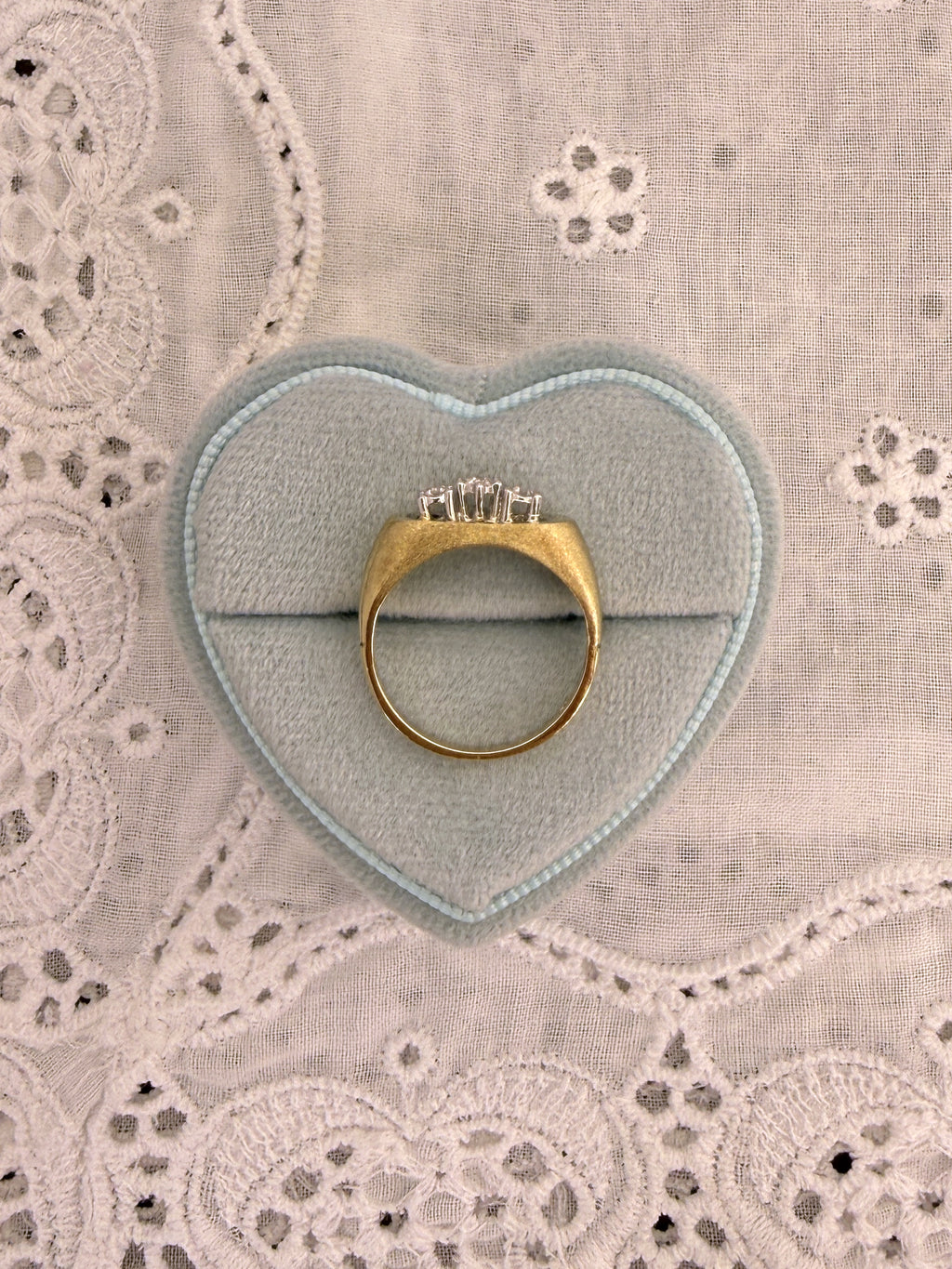 Triple Diamond Gypsy Ring