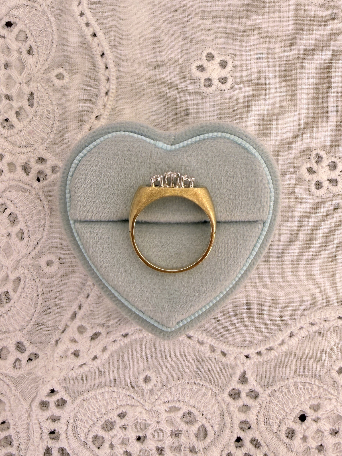 Triple Diamond Gypsy Ring