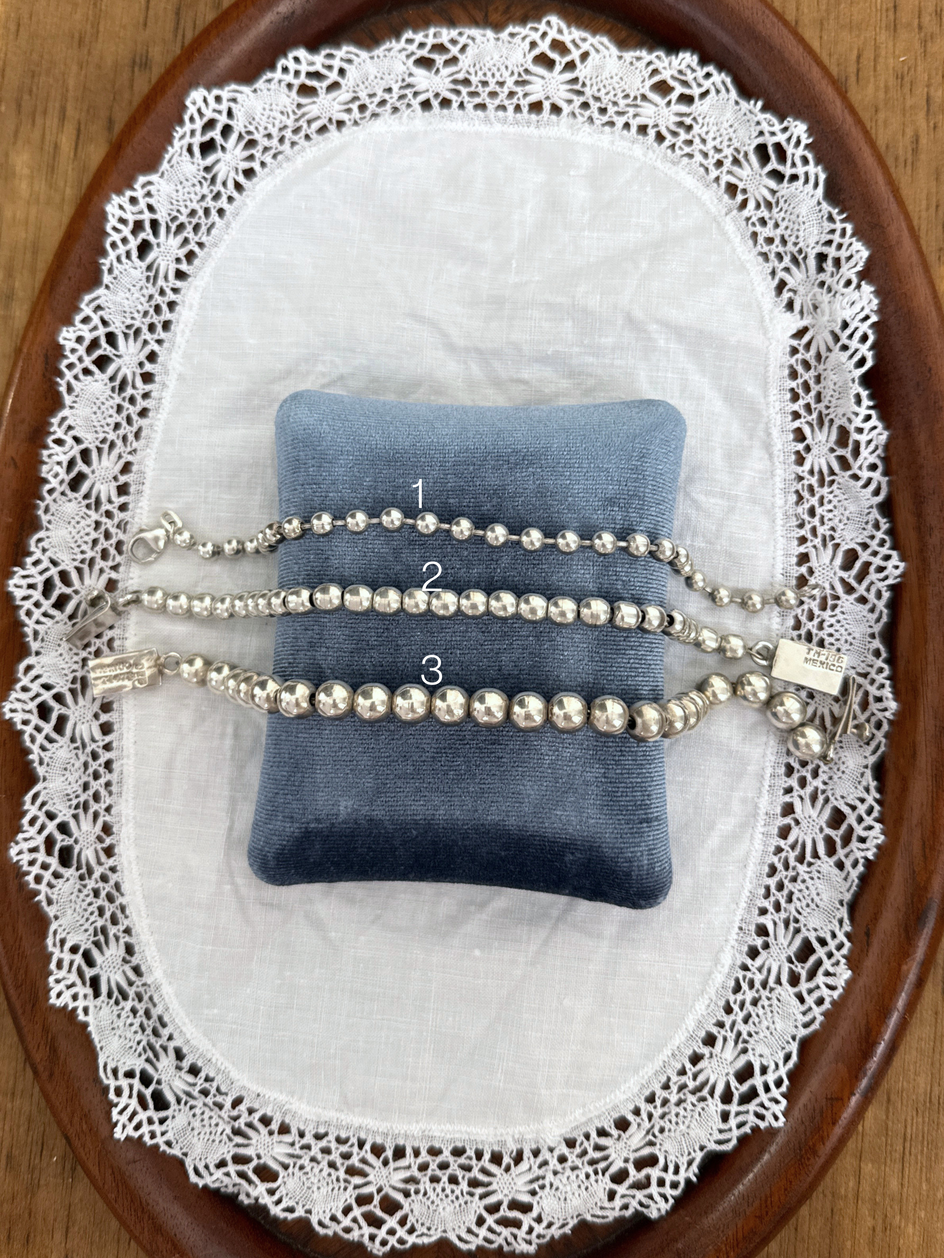 Ball Bracelet Vintage Silver