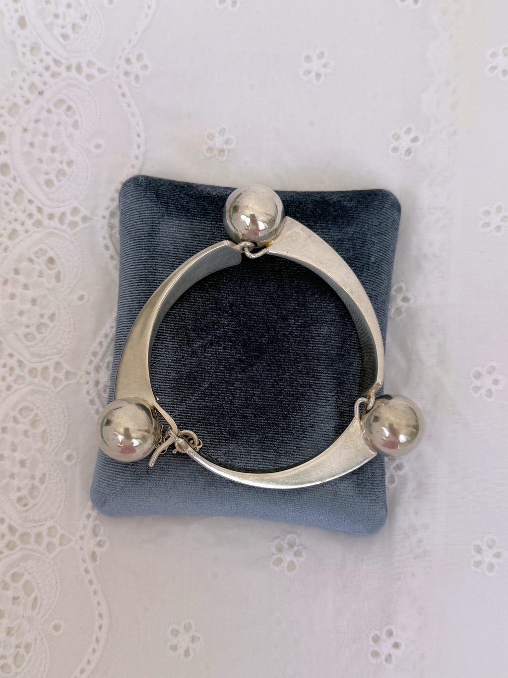 Chunky Bangles Vintage Silver