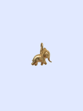 Elephant Charm Vintage Gold