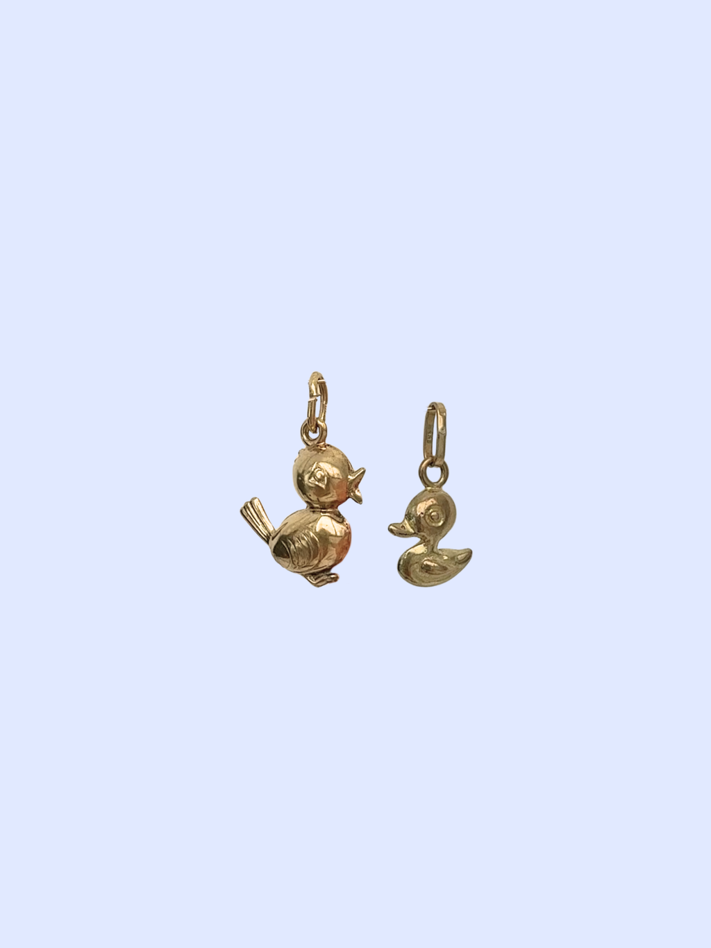 Bird Charms Vintage Gold