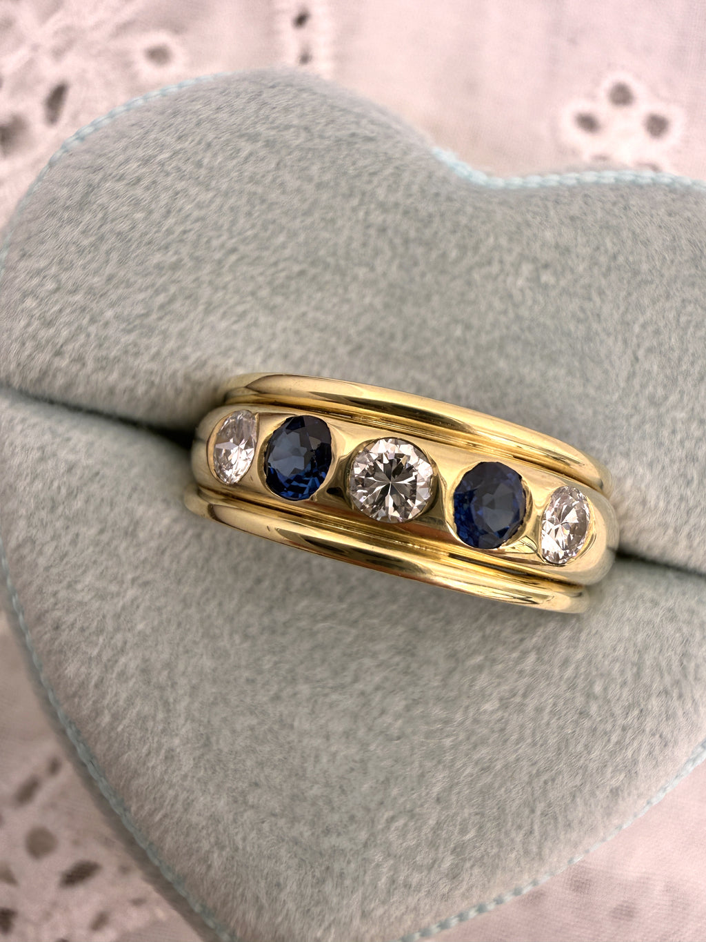 Sapphire and Diamond Cigar Band