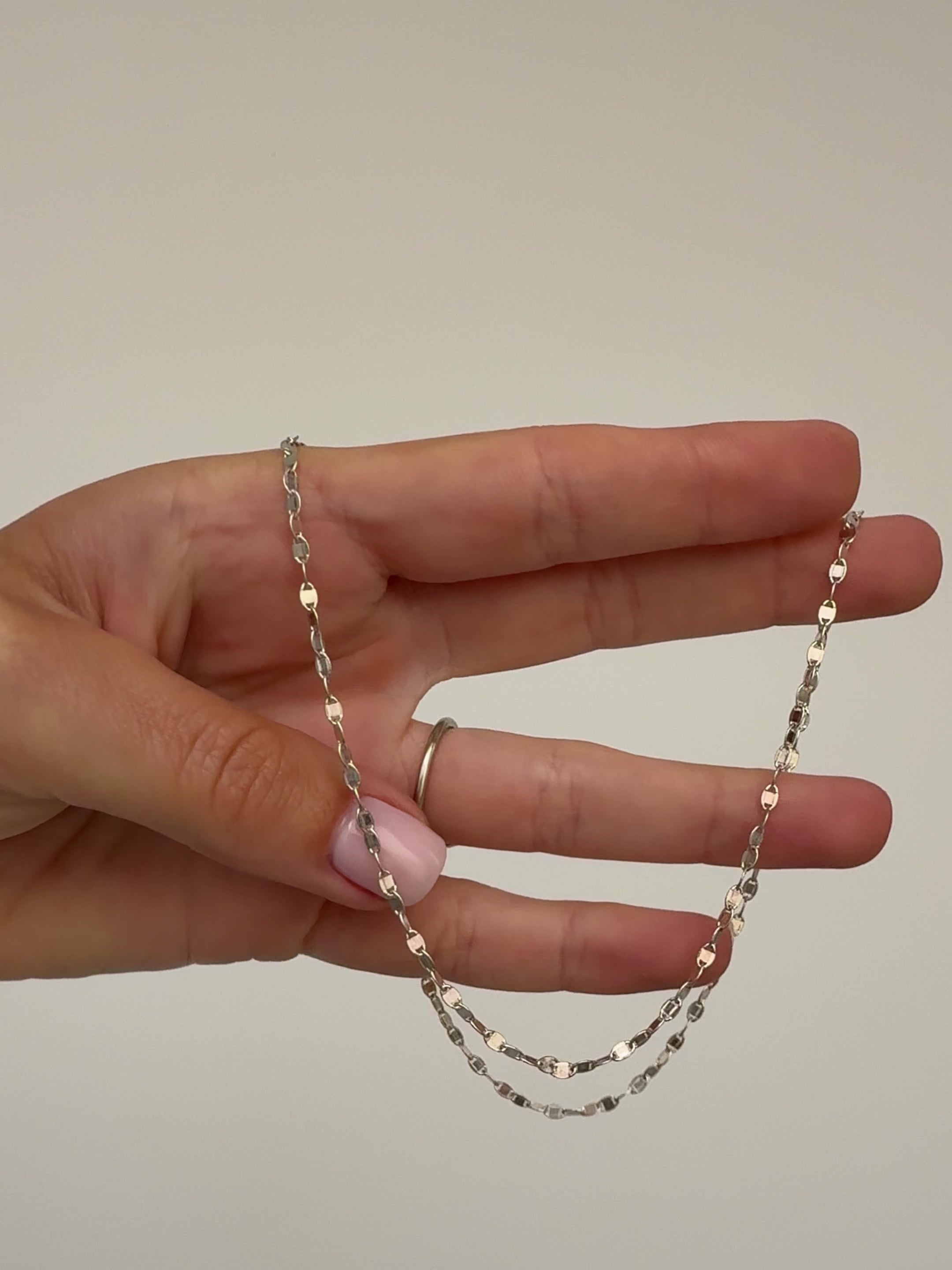 Disc Link Chain 925 Silver