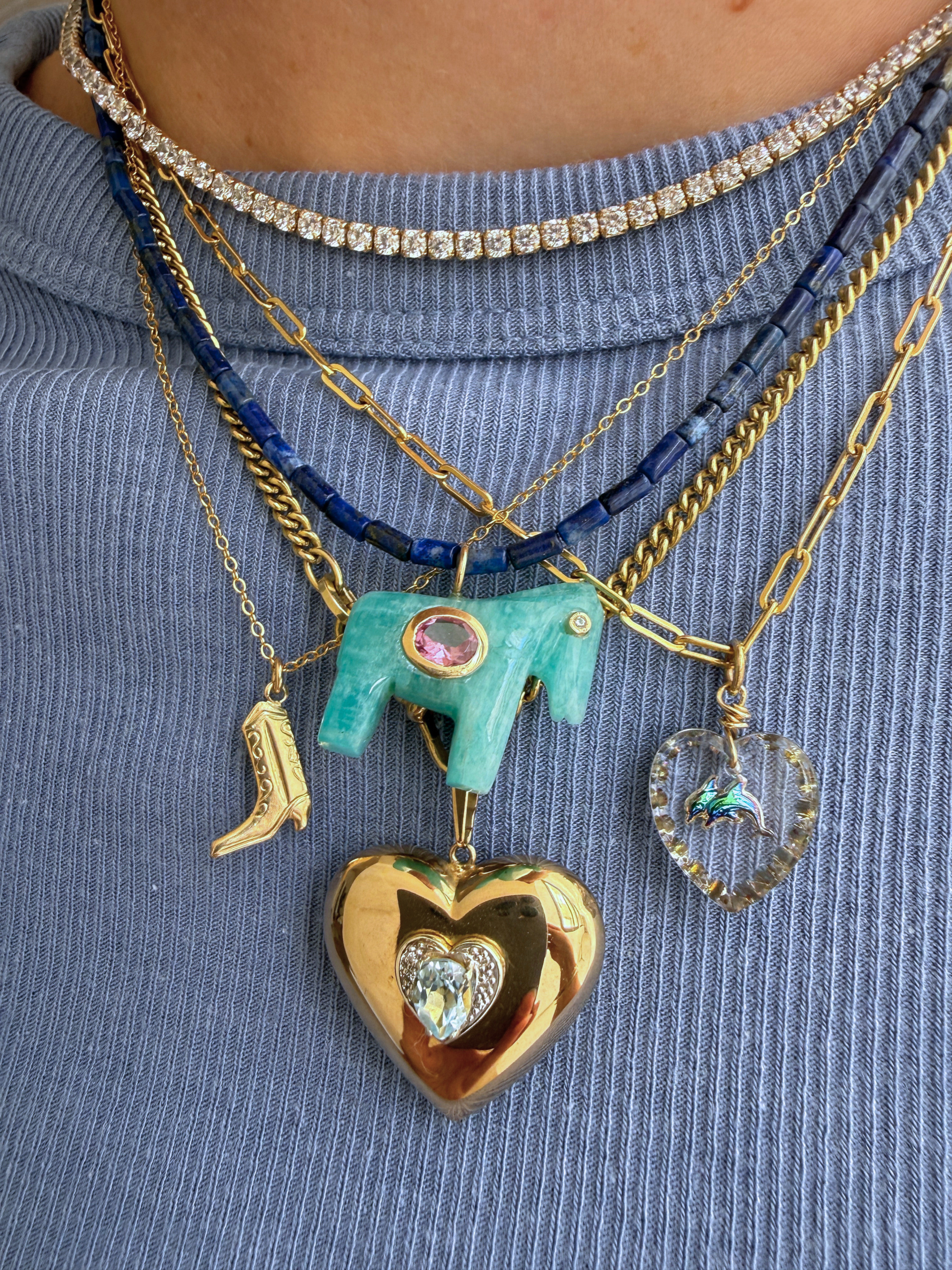Cowboy Boot Necklace