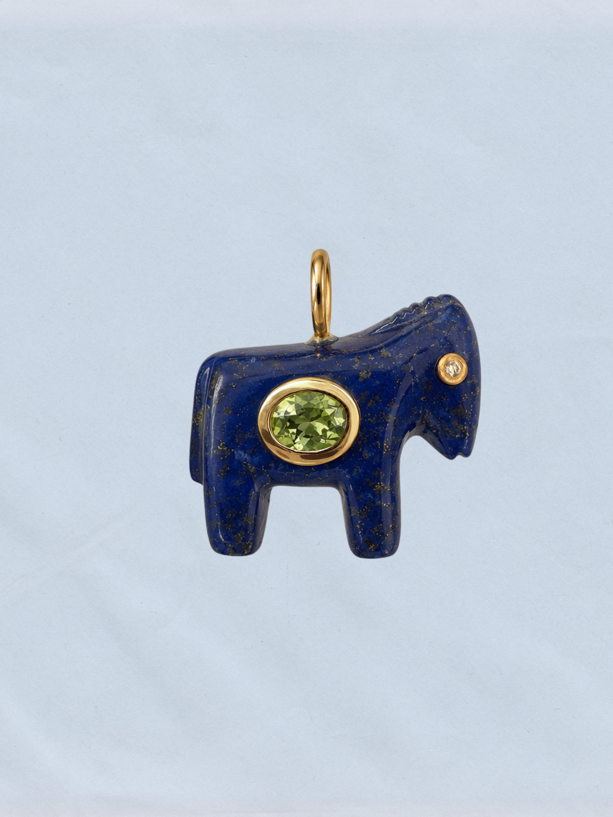 PRE-ORDER! Horse Talisman Charm Lapis Green