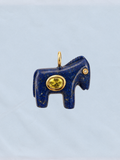 Horse Talisman Charm Lapis Yellow