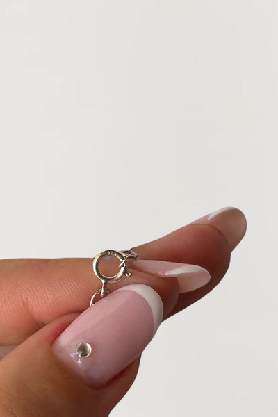 Puffy Heart Necklace Silver