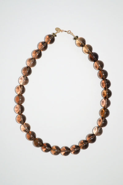 Bold Quartz Necklace Brown