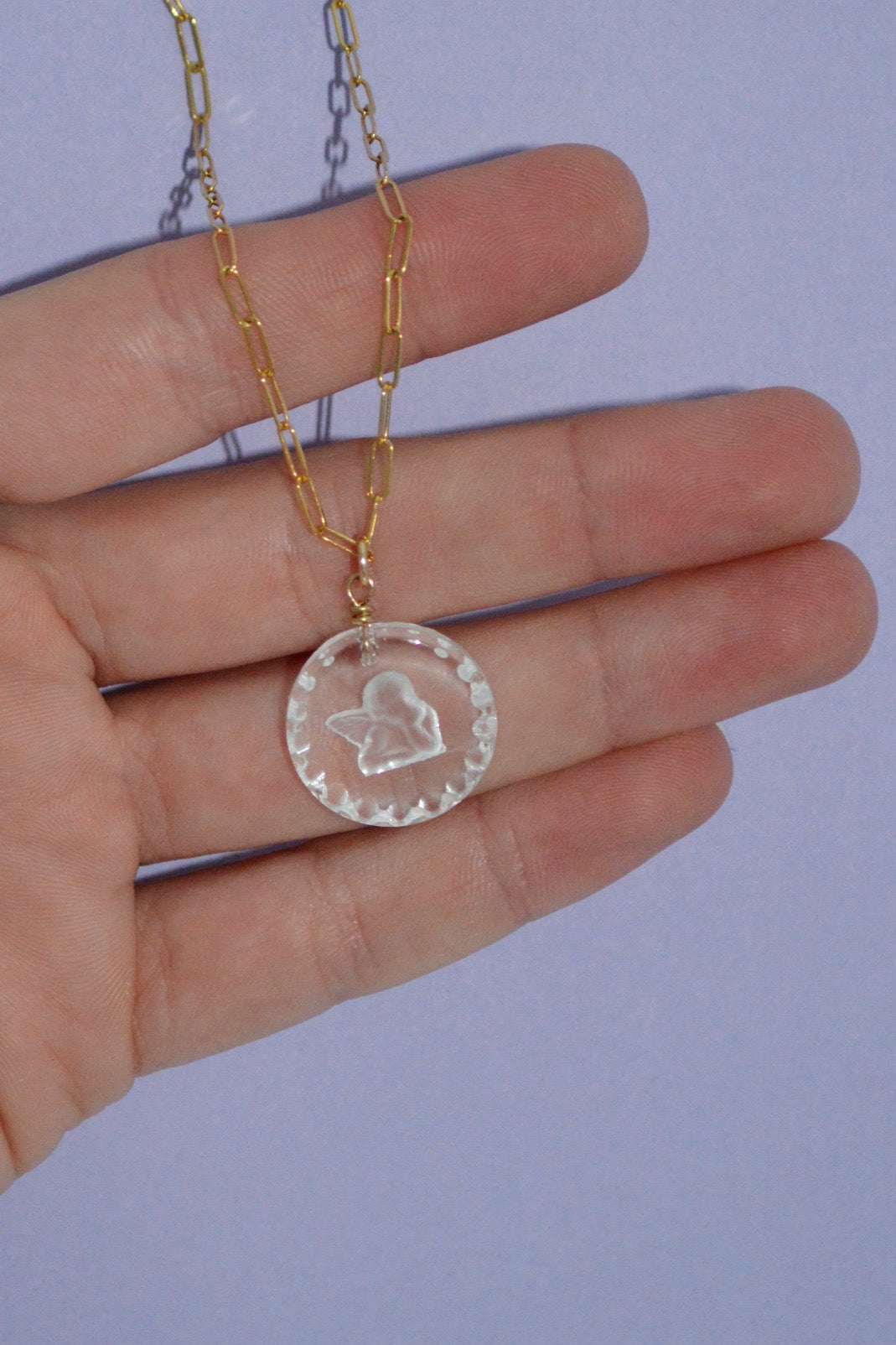 Crystal Angel Necklace